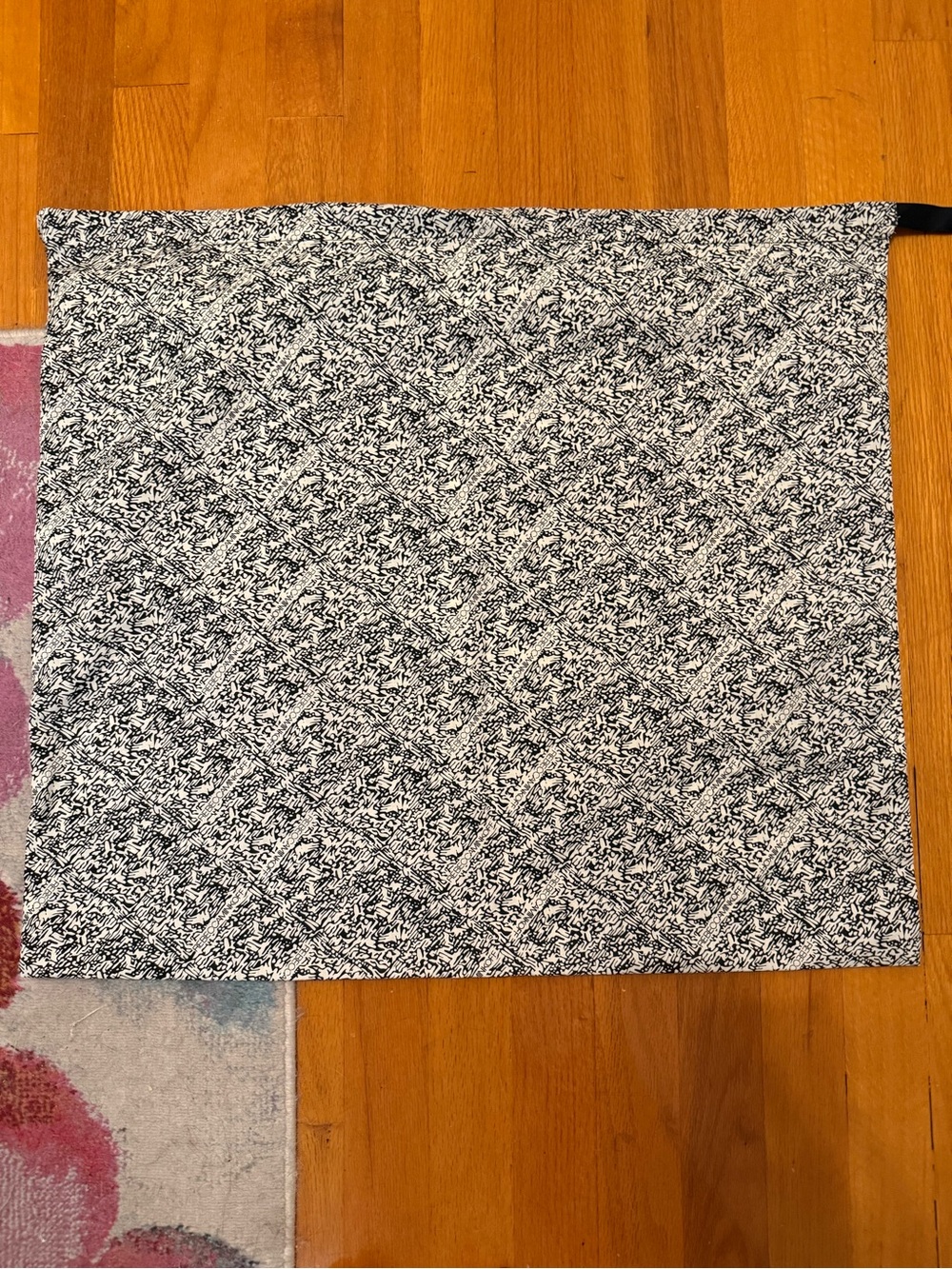 Rebecca Minkoff Black and White Patterned Dust Bag